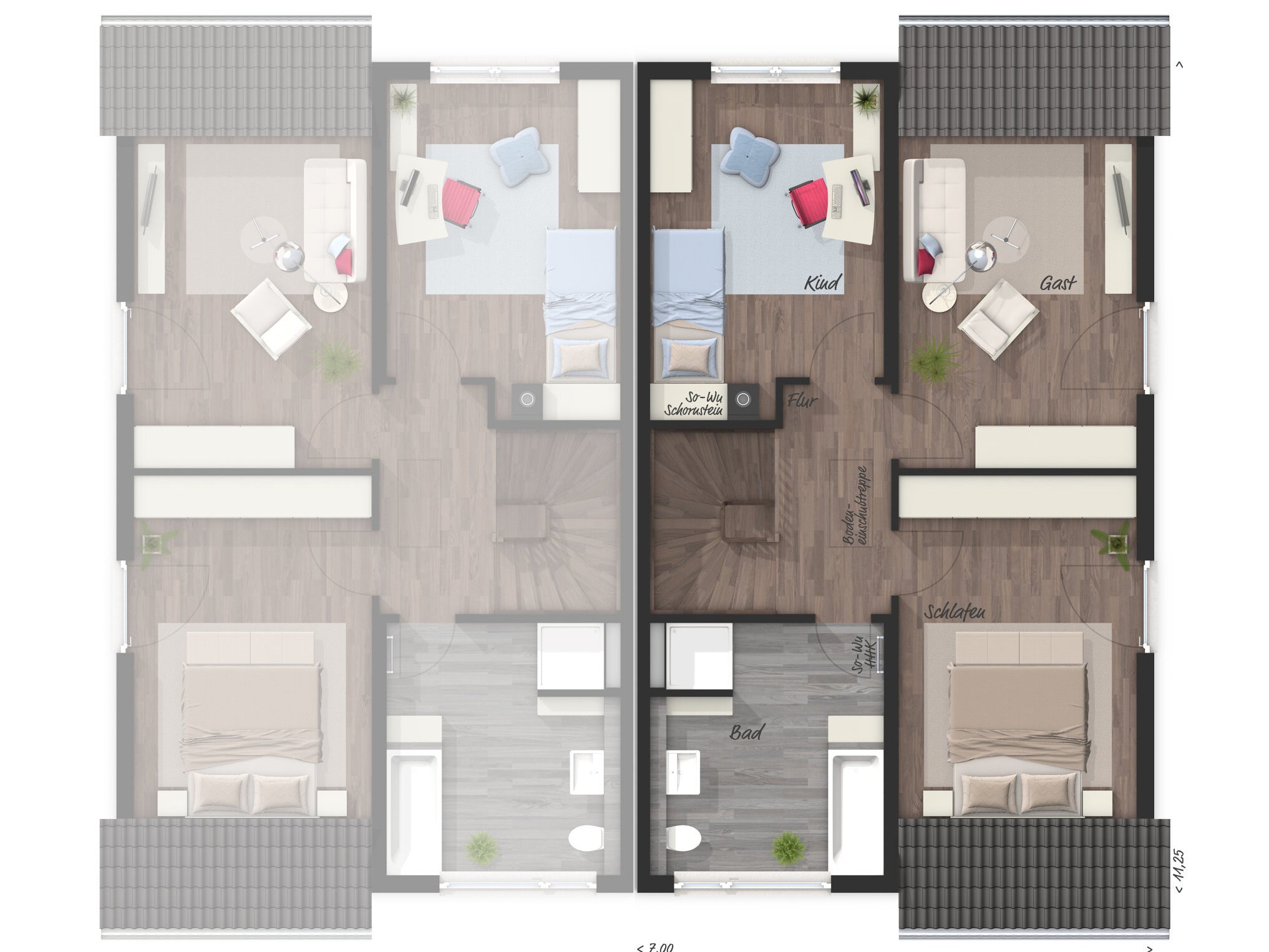 Doppelhaus-Duett-125-Dachgeschoss-Rechts-Elegance